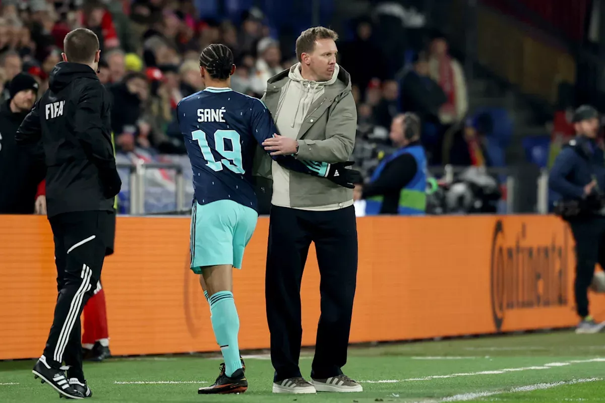 Julian Nagelsmann criticizes Germany fans for booing Leroy Sané