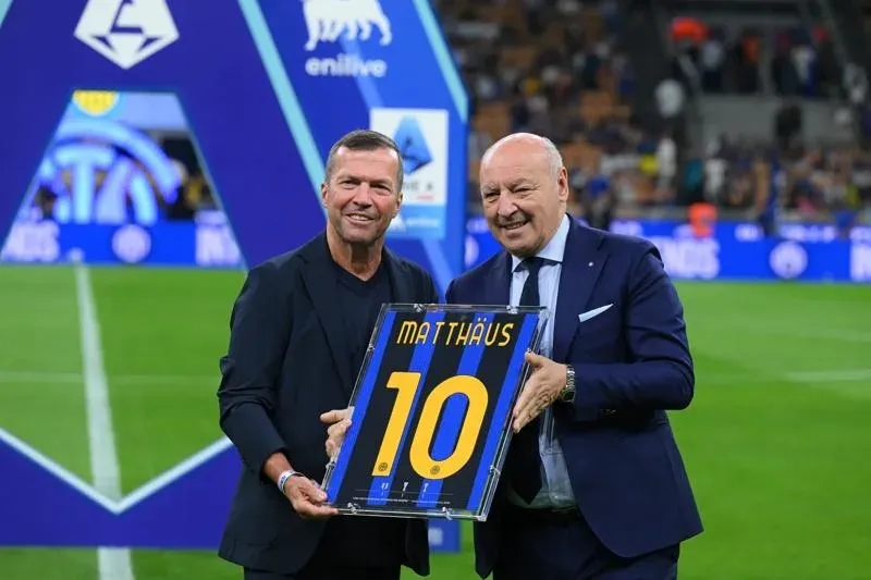 Matthäus and Bergomi honoured at San Siro