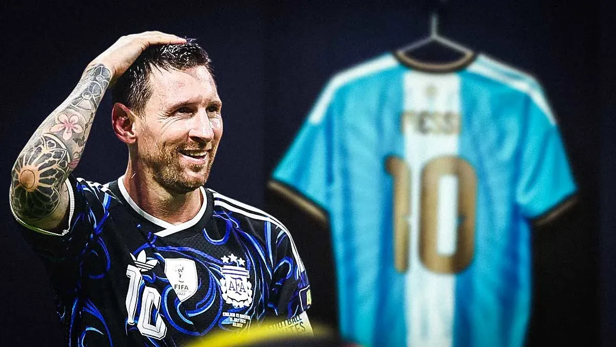 Argentina gifts Lionel Messi special jersey for final retirement match