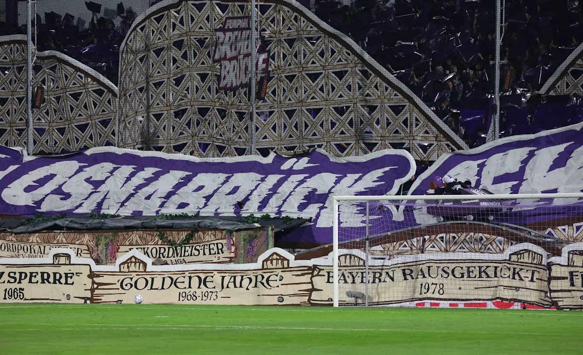 A rollercoaster in a football stadium? Osnabrück fans made that happen