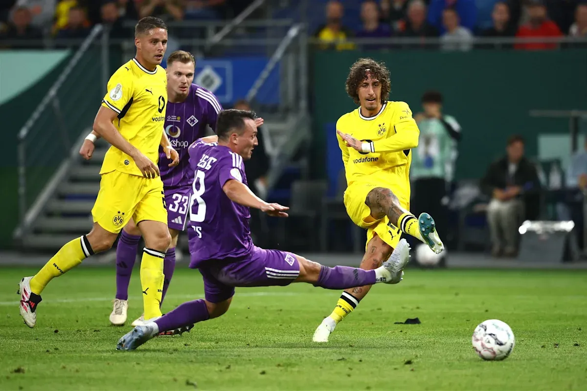 Dortmund advance 5-0 in Cup over fifth-tier Hamburg club