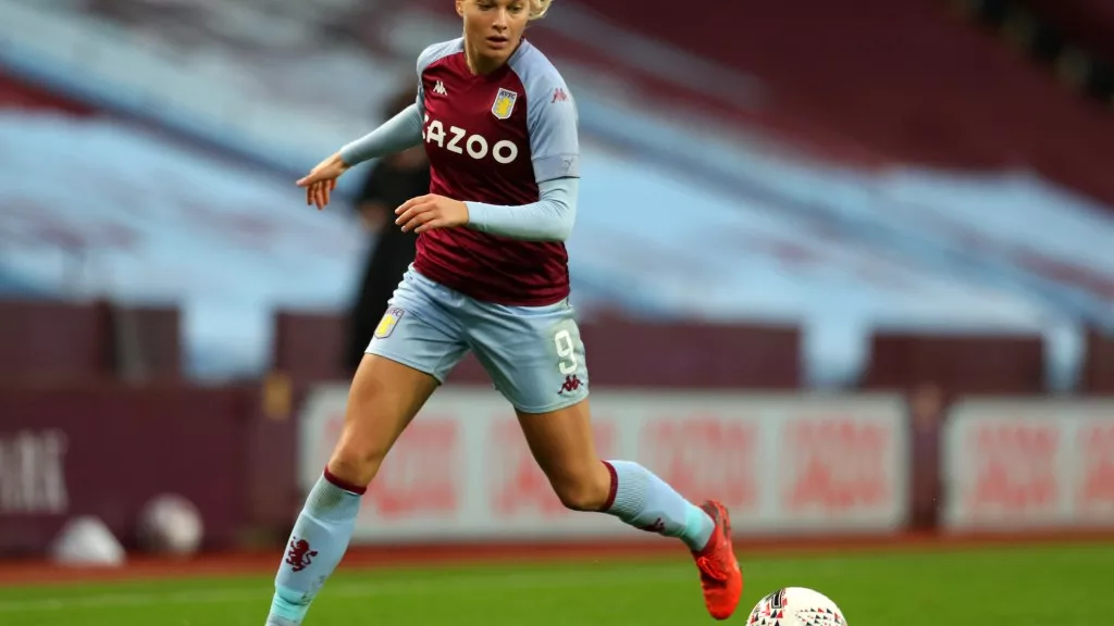 Danish soccer star Stine Larsen in images