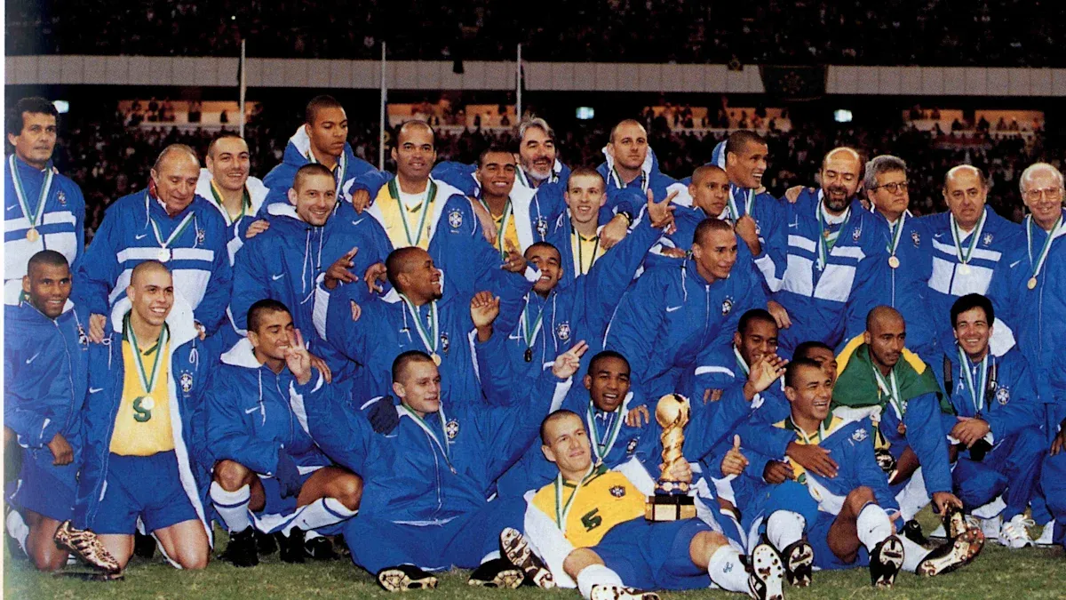 In 1997, Brazil won the Confed Cup as Ro-Ro hit hat-tricks v Australia