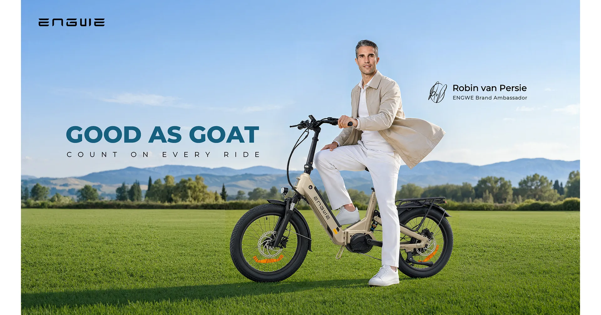 ENGWE Names Football Legend Robin van Persie as Brand Ambassador Ahead of Car-Free Day