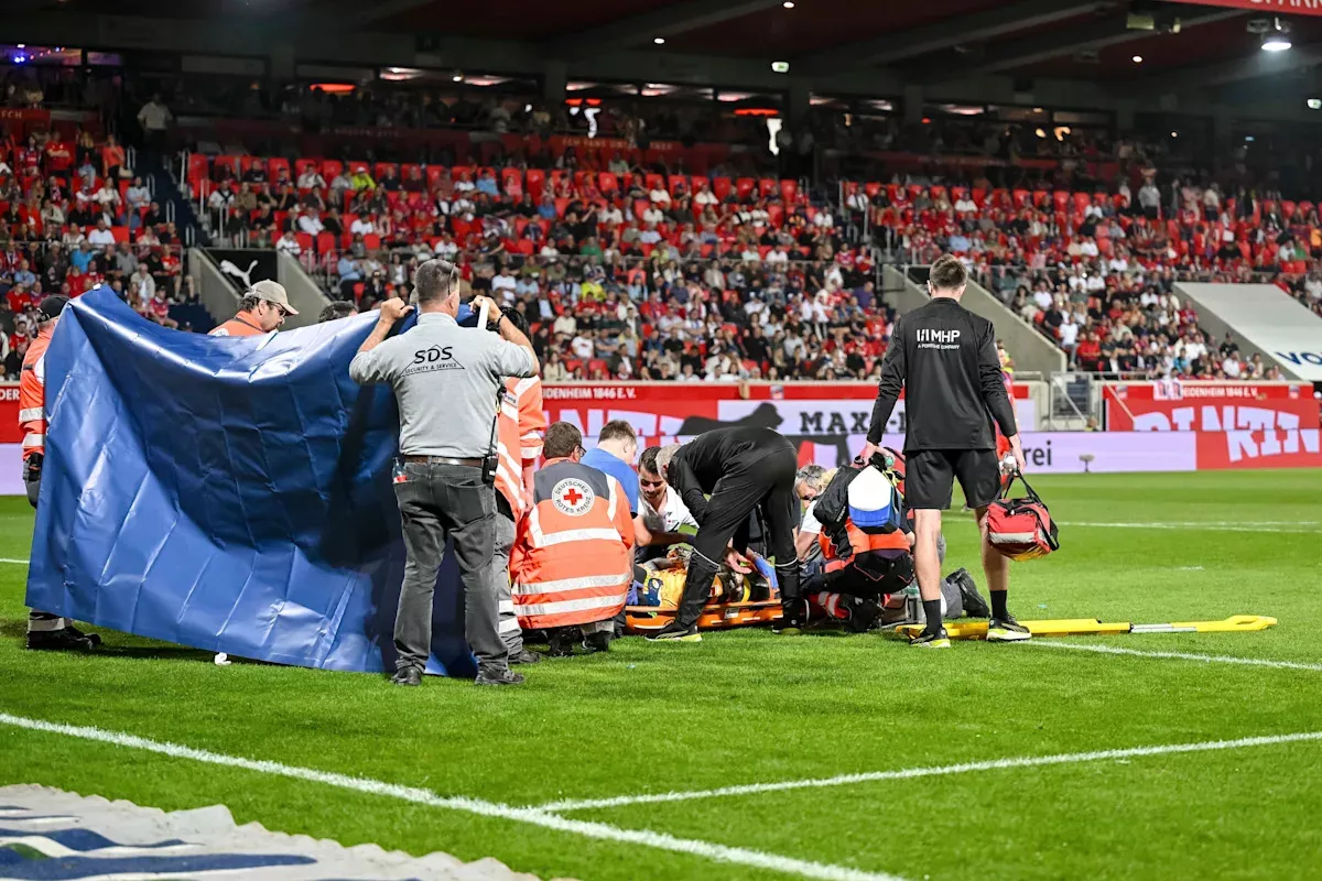 Bundesliga relegation battle leaves opposing players in hospital with serious injuries
