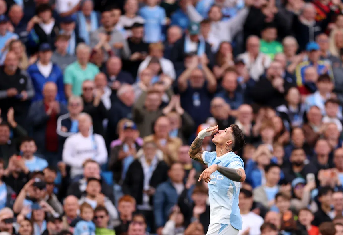 Enzo Fernandez scores first Man City goal with brilliantly disguised free kick