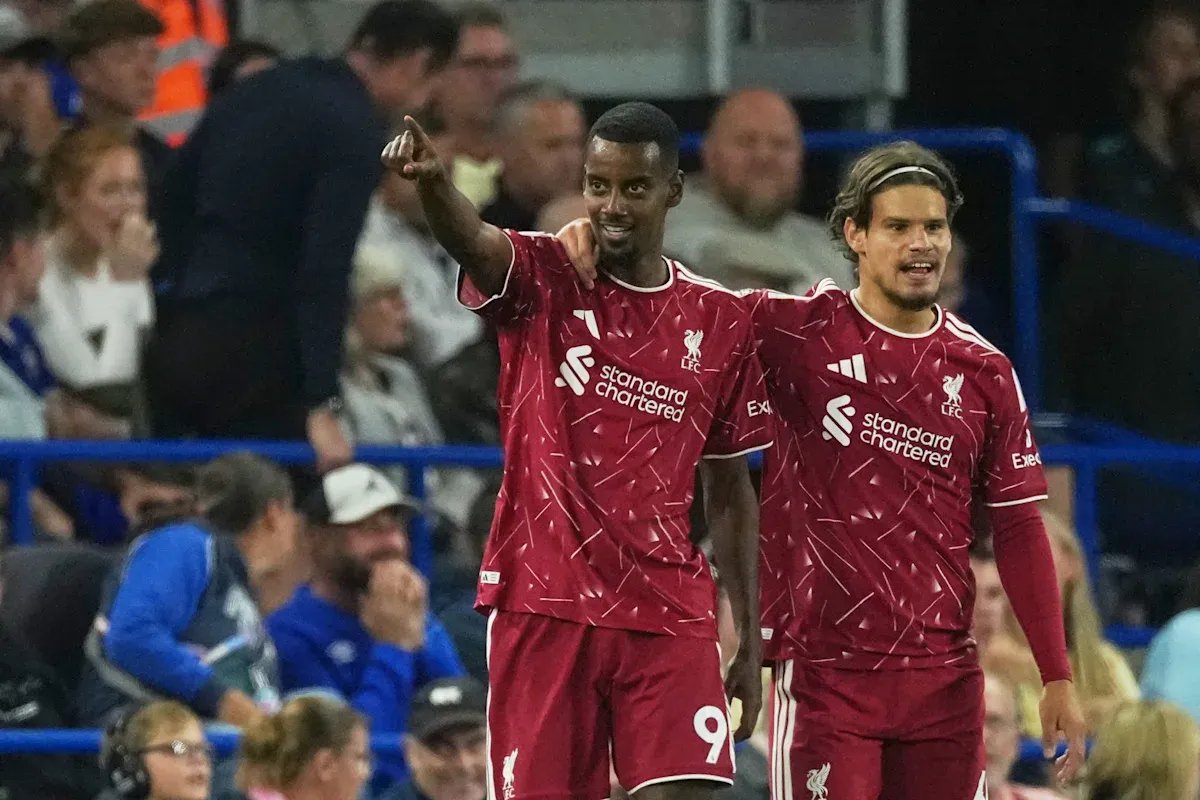 Isak nets double and Barcola debuts in Liverpool's first win of season under new coach