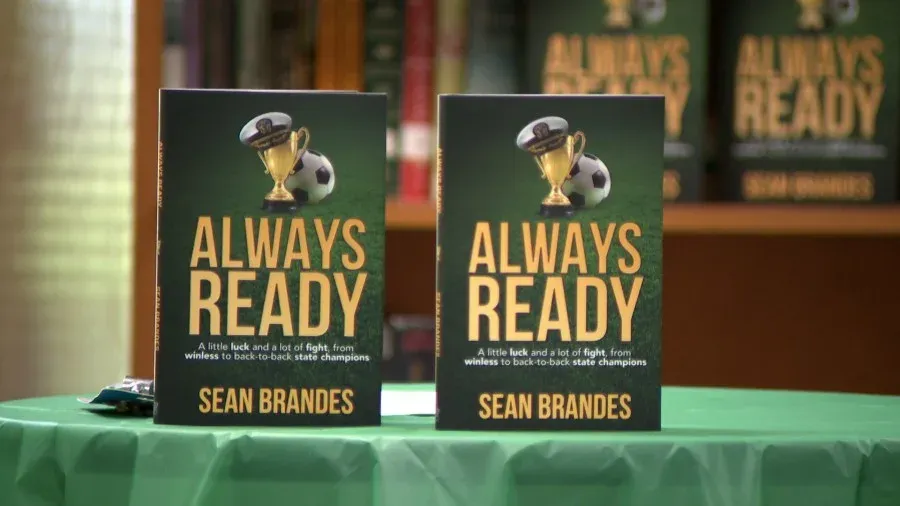 Local book signing for the Aquinas girls’ soccer story “Always Ready”