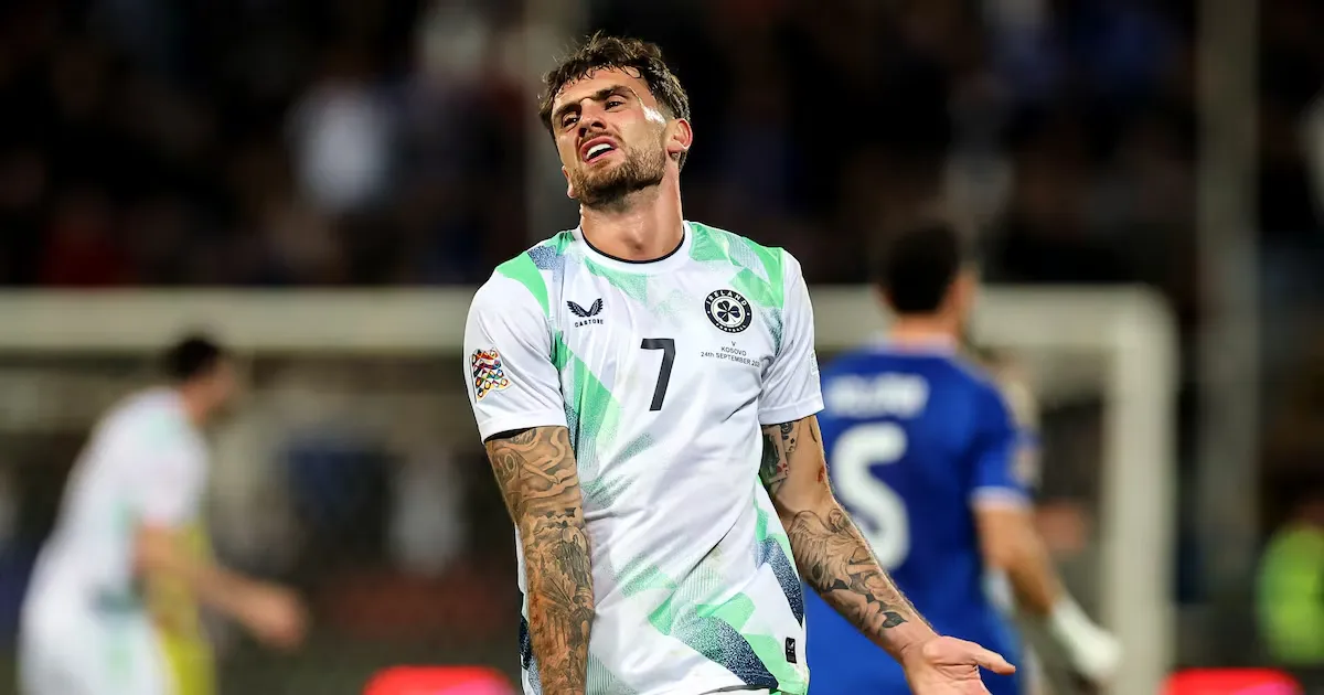Troy Parrott left to feed off scraps by an Irish team that never found any rhythm
