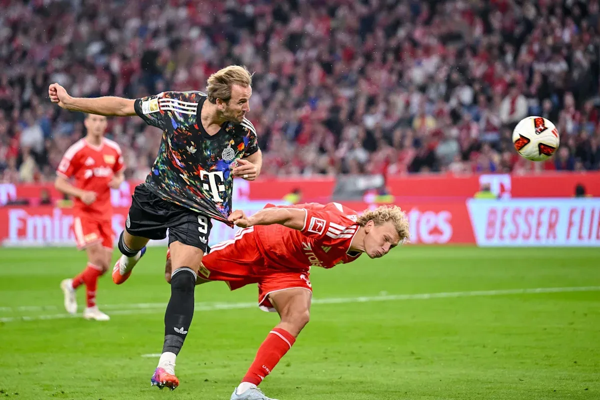 Bayern bash Union 7-0 as Kane hits record-quick ton, Olise nets three