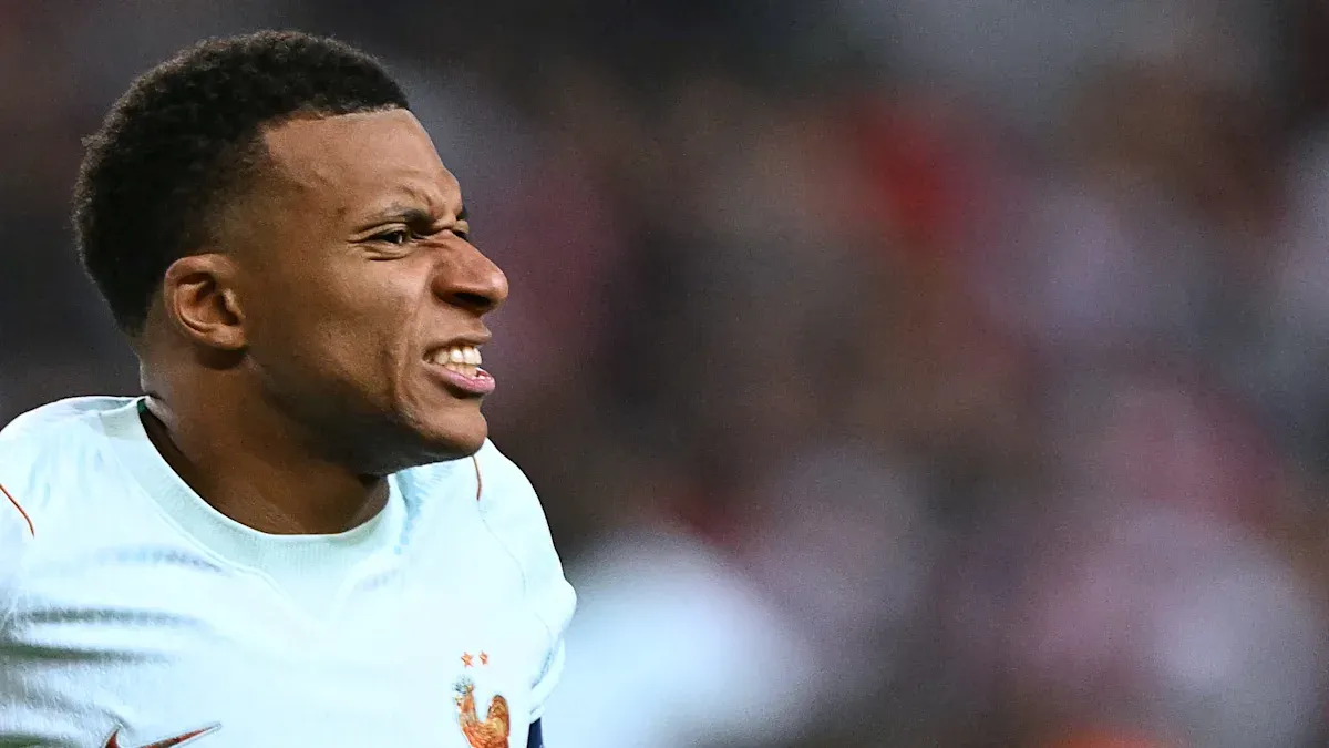 Kylian Mbappe goes out injured immediately after scoring goal for France