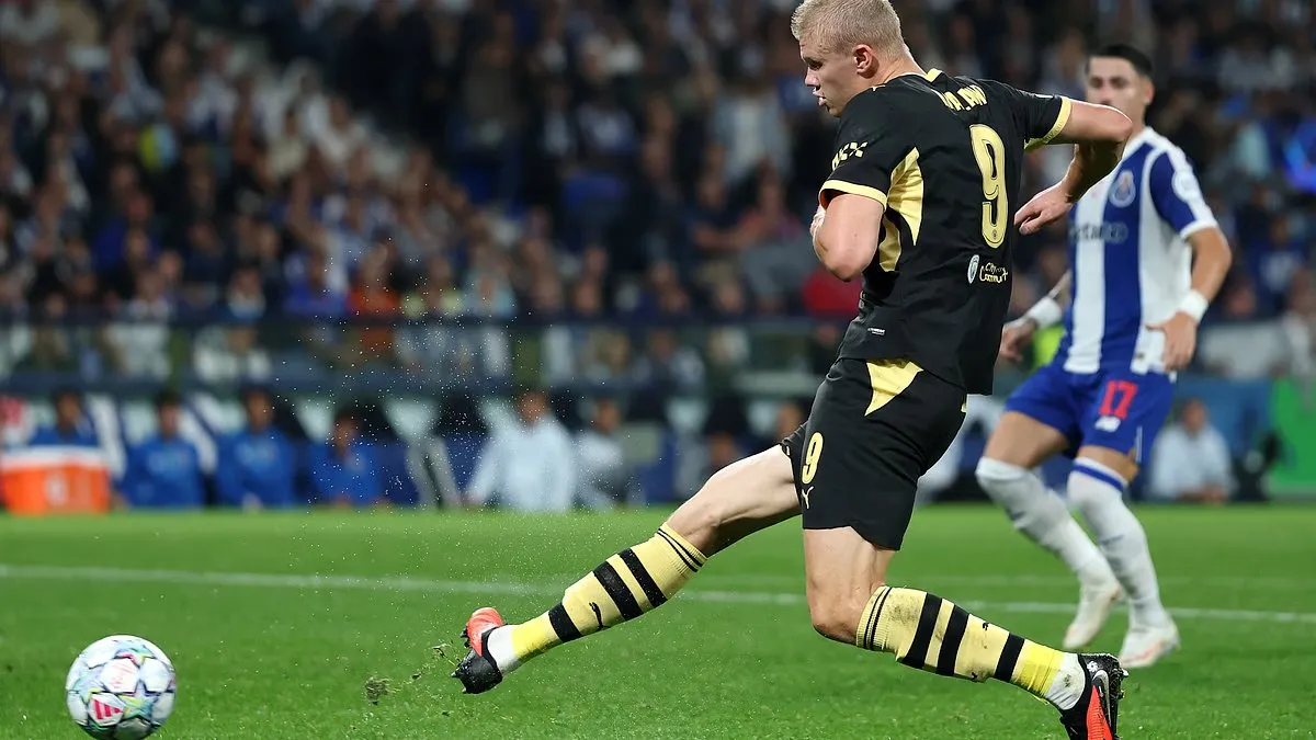 Dogged Man City banish ghosts of the Dragao as Erling Haaland brace sees off stubborn Porto in ill-tempered 2-0 win after security had to 'separate' players in tunnel - JACK GAUGHAN