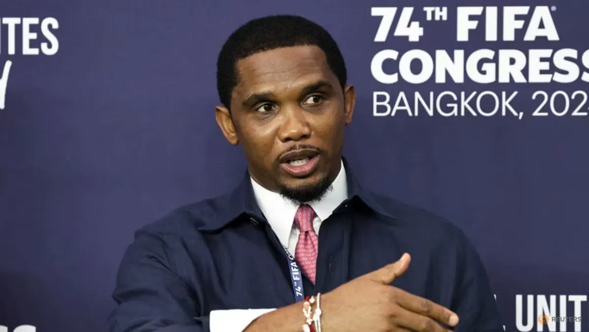 Cameroon's Eto'o says African federations should support Infantino