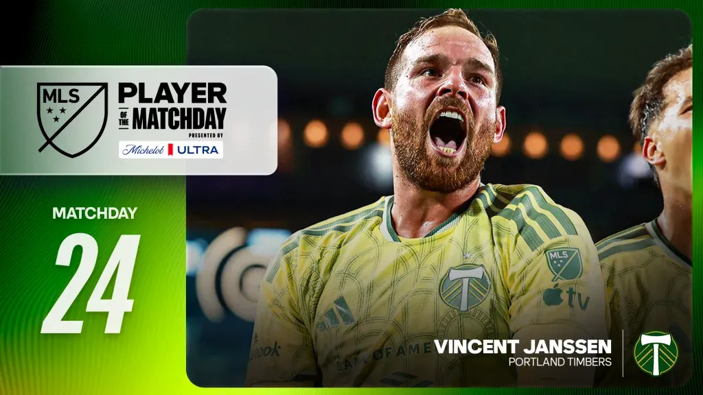 Portland Timbers striker Vincent Janssen named Player of the Matchday