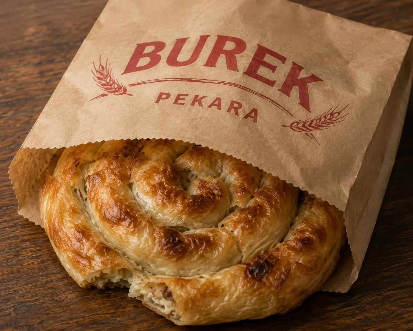 Fresh baked savory pastry