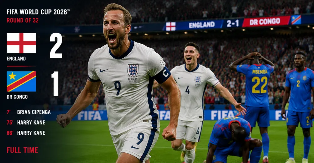 Harry Kane Sends England To The Round Of 16