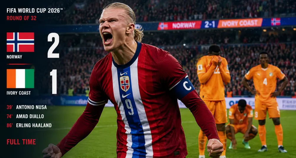 Norway Advance to round of 16