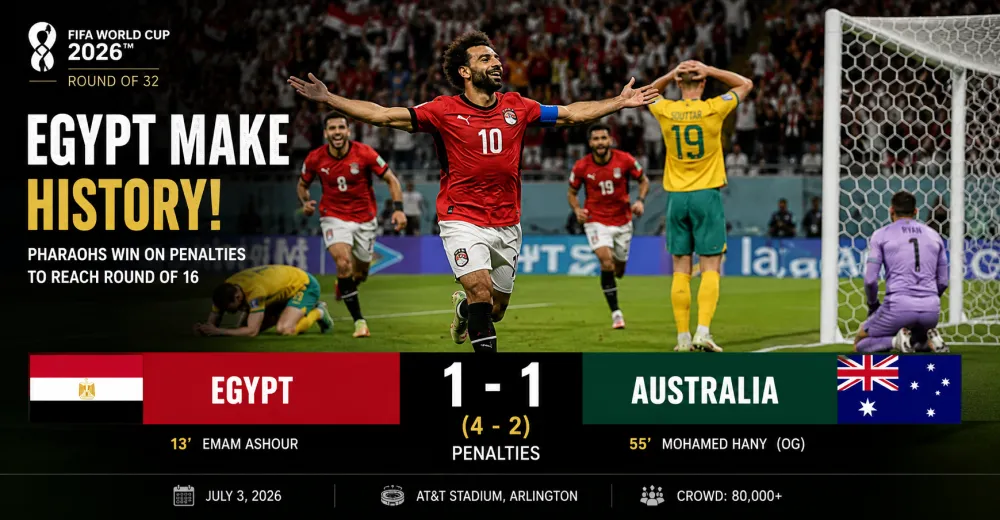 Egypt Beat Australia On Penalties